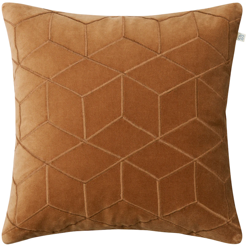 Vir Cushion Cover 50x50 cm, Cognac