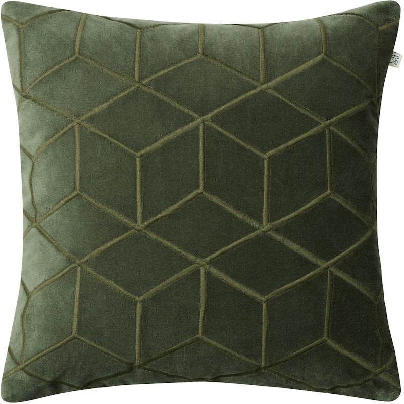 Vir Cushion Cover 50x50 cm, Forest Green