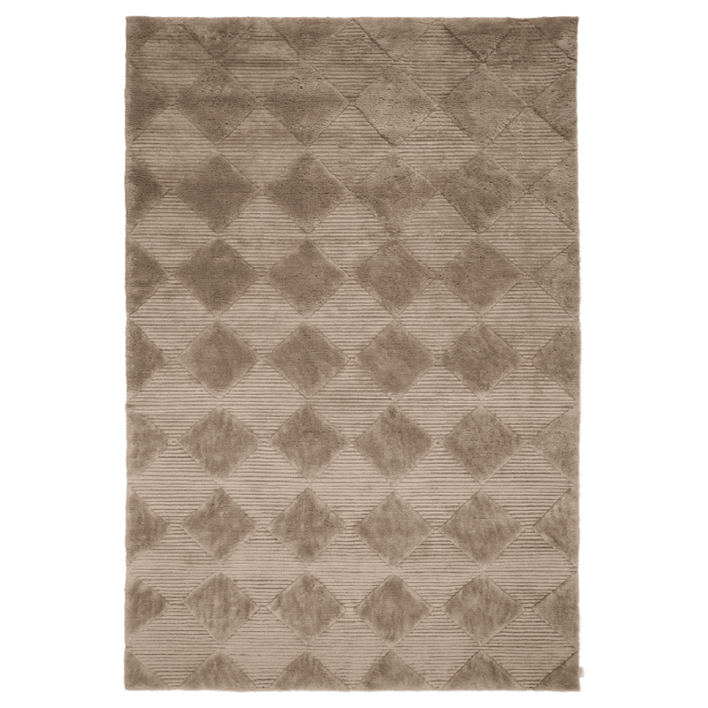 Berber Wool Rug 170x230 cm, Chocolate
