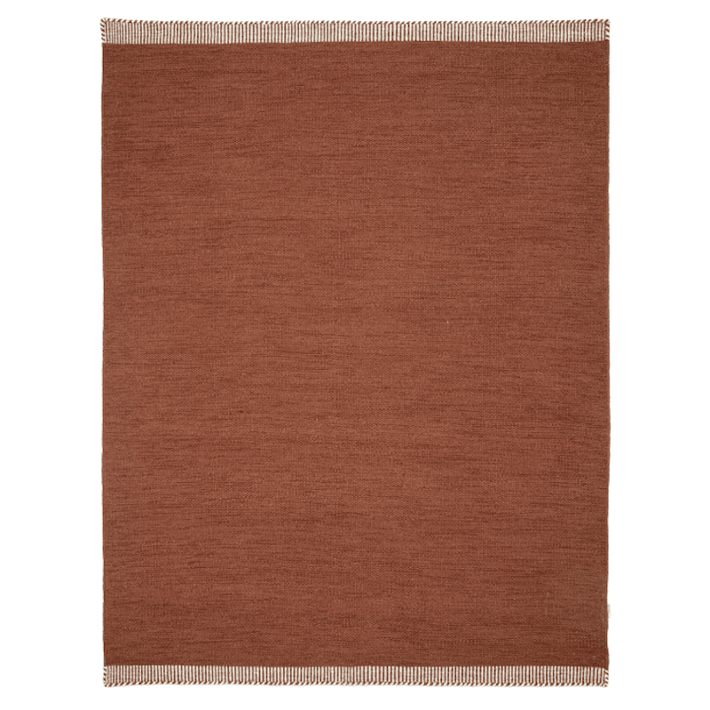 Pure Wool Rug 250x350 cm, Terracotta