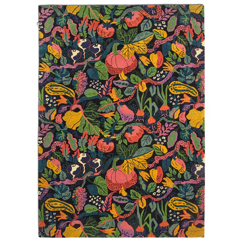 Heritage Garden Wool Rug Charcoal, 250x350 cm