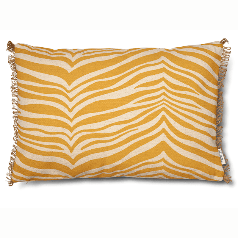 Zebra Cushion 40x60 cm, Yellow