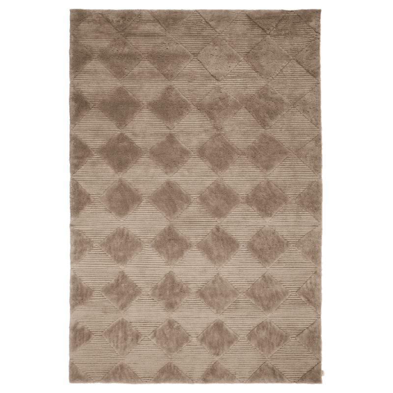 Berber Wool Rug 250x350 cm, Chocolate
