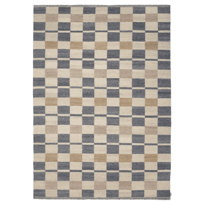 Rutvik Wool Rug, 170x230 cm Blue