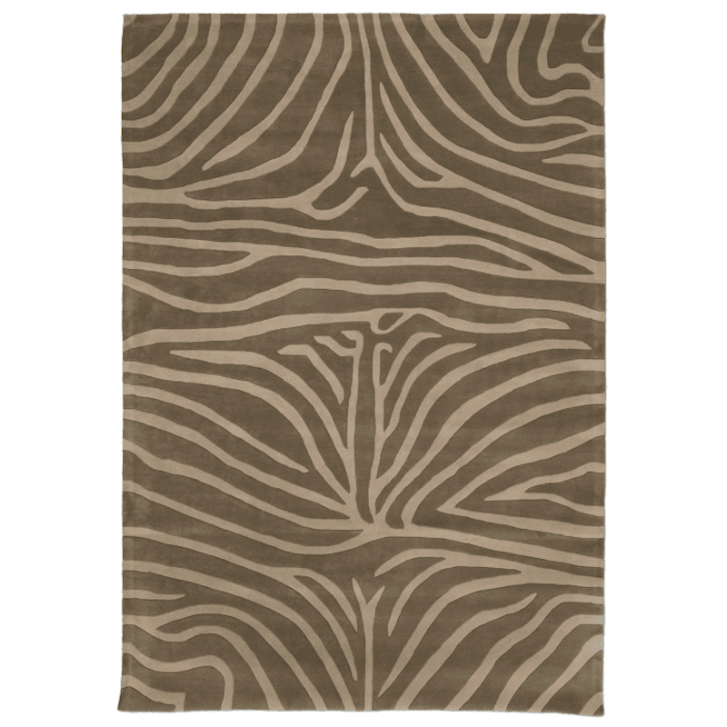 Zebra Wool Rug 250x350 cm, Mocca