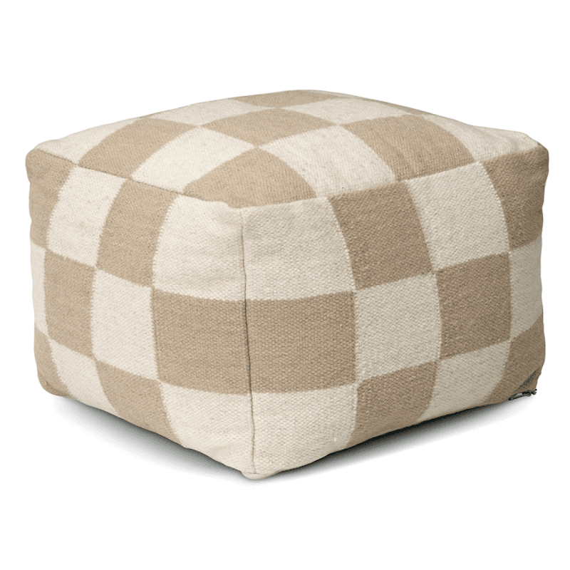 Square Pouf 50x50 cm, Beige