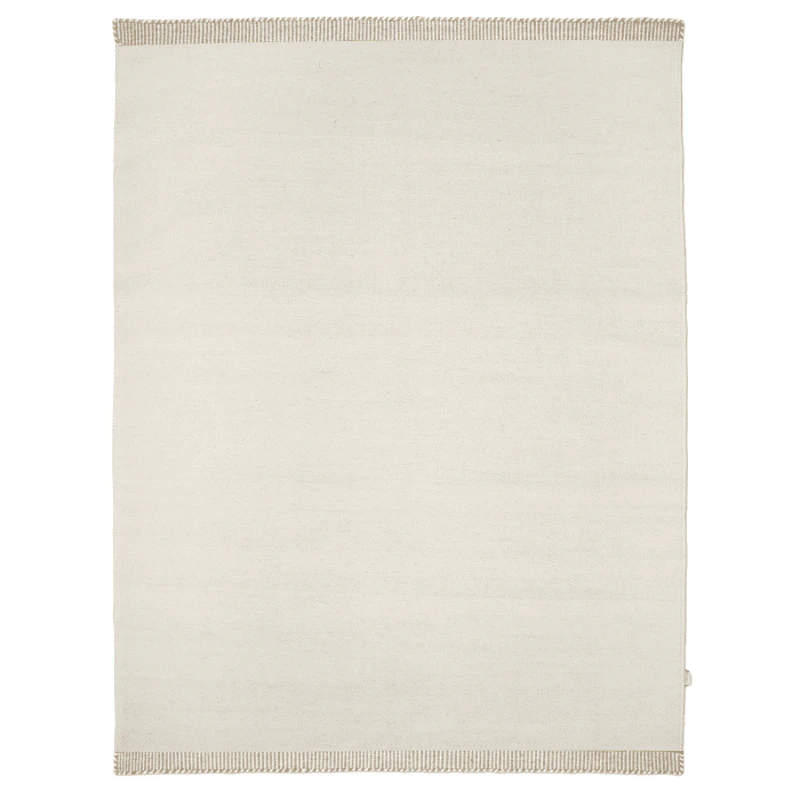Pure Wool Rug 250x350 cm, Off-white