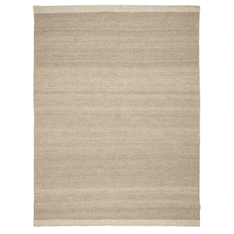 Pure Wool Rug 200x300 cm, Natural Beige