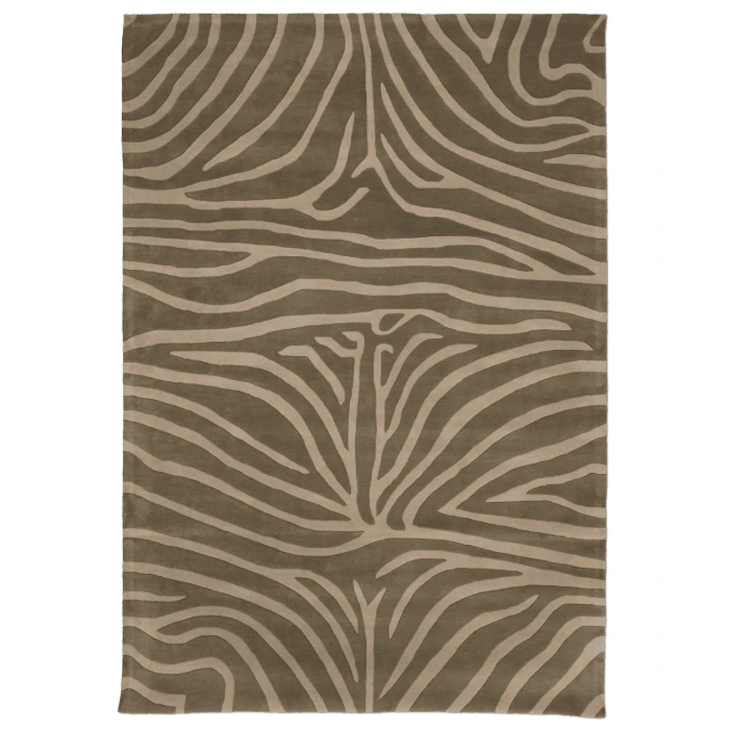 Zebra Wool Rug 250x350 cm, Mocca