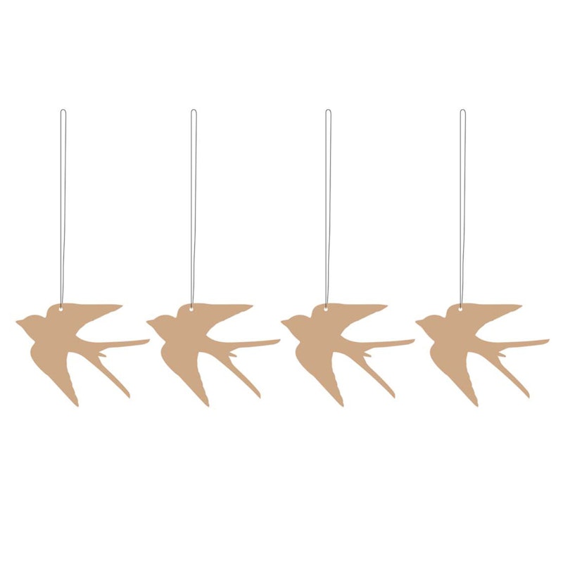 Easter Deco Bird, Cafe Au Lait 4-pack Easter Decoration Stainless Steel 4-pack Cafe  Au Lait