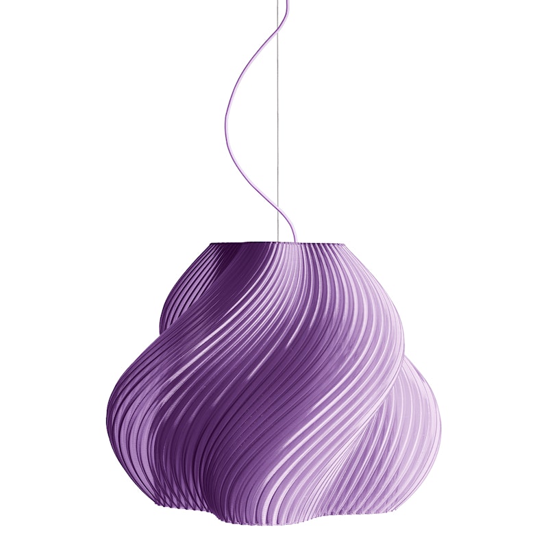 Soft Serve Pendant Mega, Chrome / Lavender Sorbet
