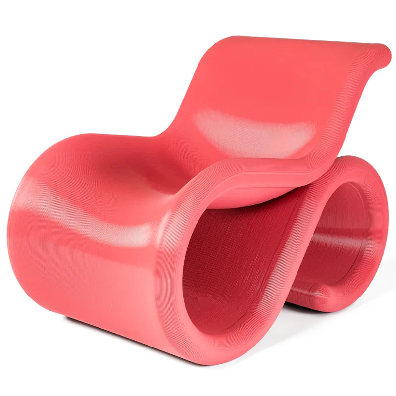 Éclair Lounge Chair, Bubble Gum