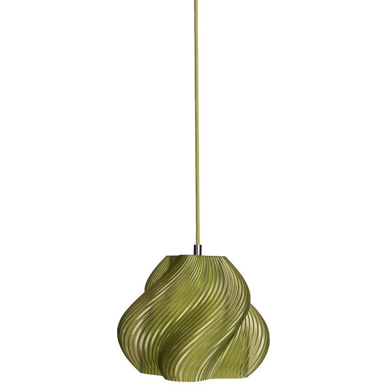 Soft Serve Pendant 01, Chrome / Olive