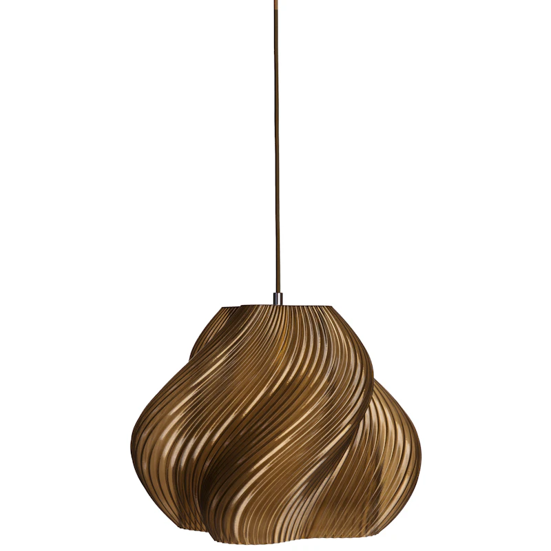 Soft Serve Pendant 03, Chrome / Caramel