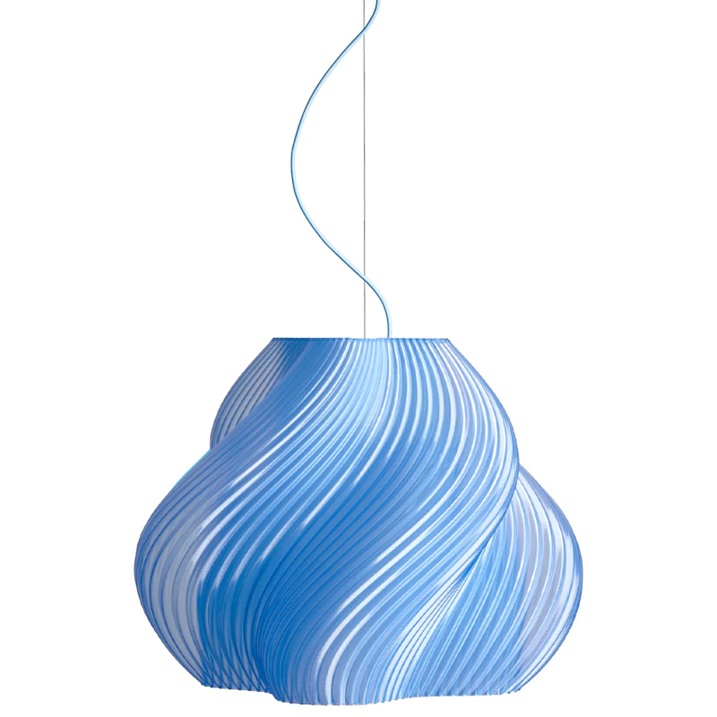 Soft Serve Pendant Mega, Brass / Blueberry Sorbet