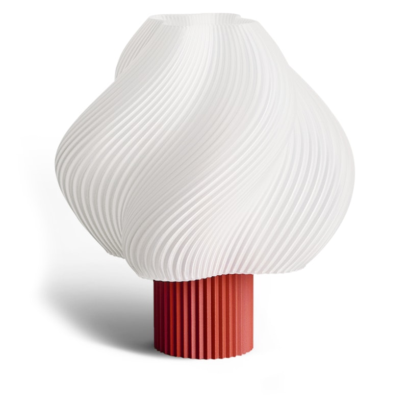 Soft serve lamp Portable Table Lamp, Rhubarb