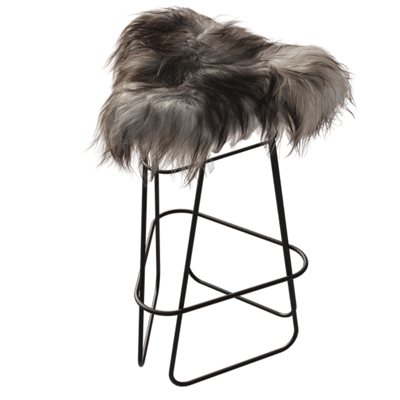 Iceland Barstool 65 cm, Black / Wild Grey