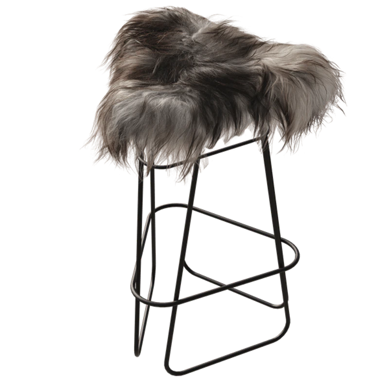 Iceland Barstool 65 cm, Black / Wild Grey