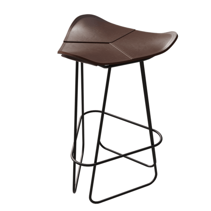 Pampa Barstool 82 cm, Black / Chocolate