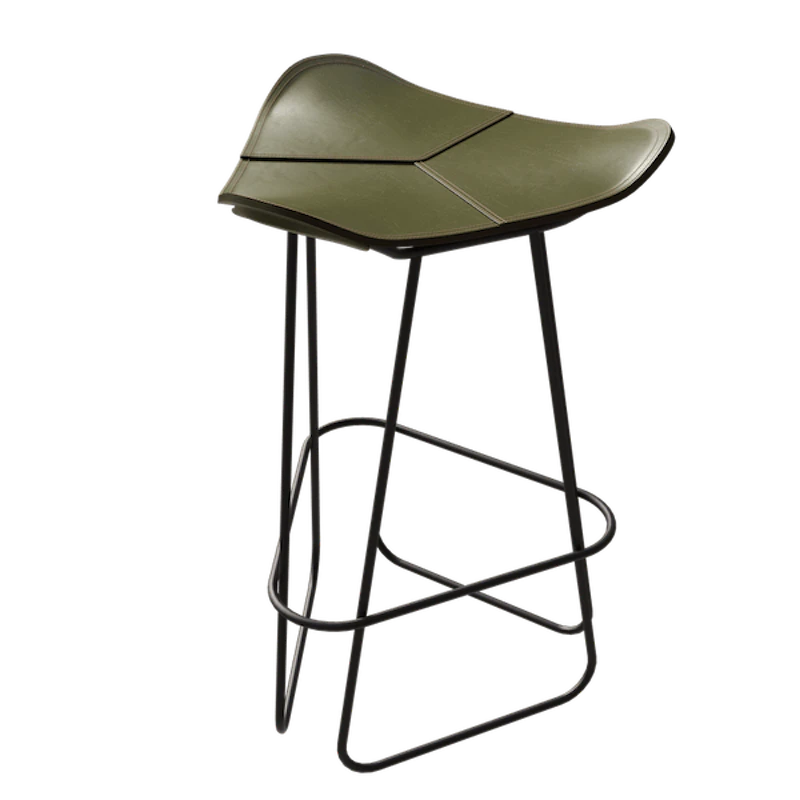 Pampa Barstool 82 cm, Black / Grass Green