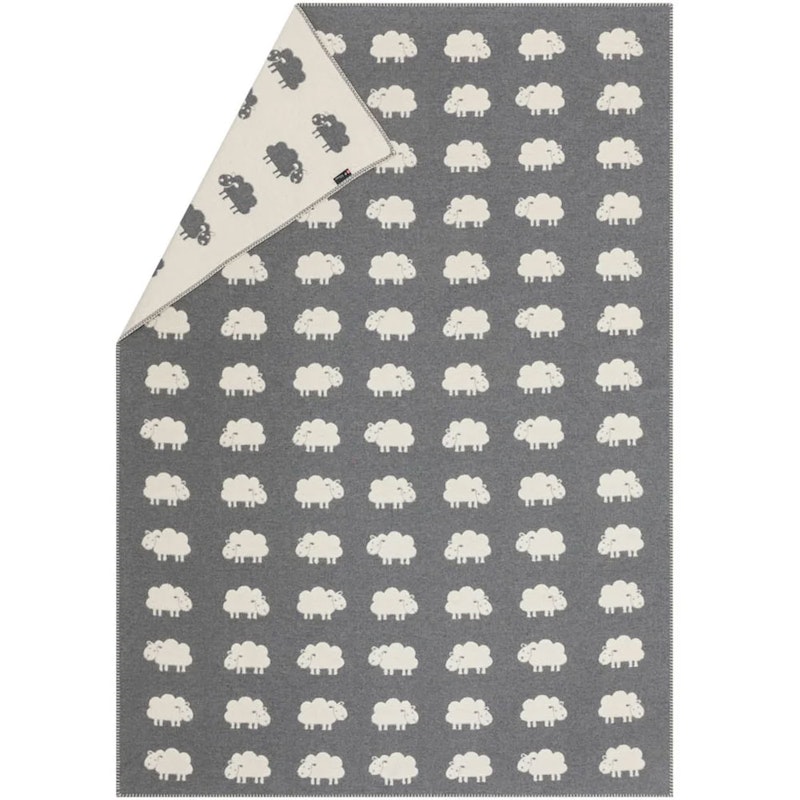 Deco Blanket 130x200 cm Sheep allover, Grey