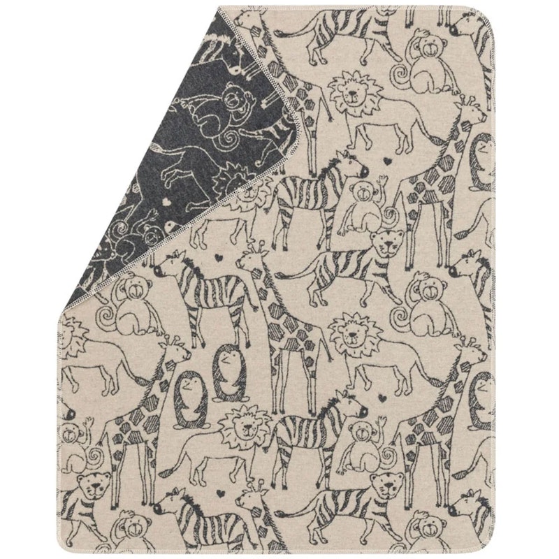 Juwel Baby Blanket 70x90 cm Safari Animals, Beige / Grey