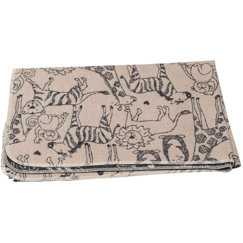 Juwel Kids Blanket 100x140 cm Safari Animals, Beige / Grey