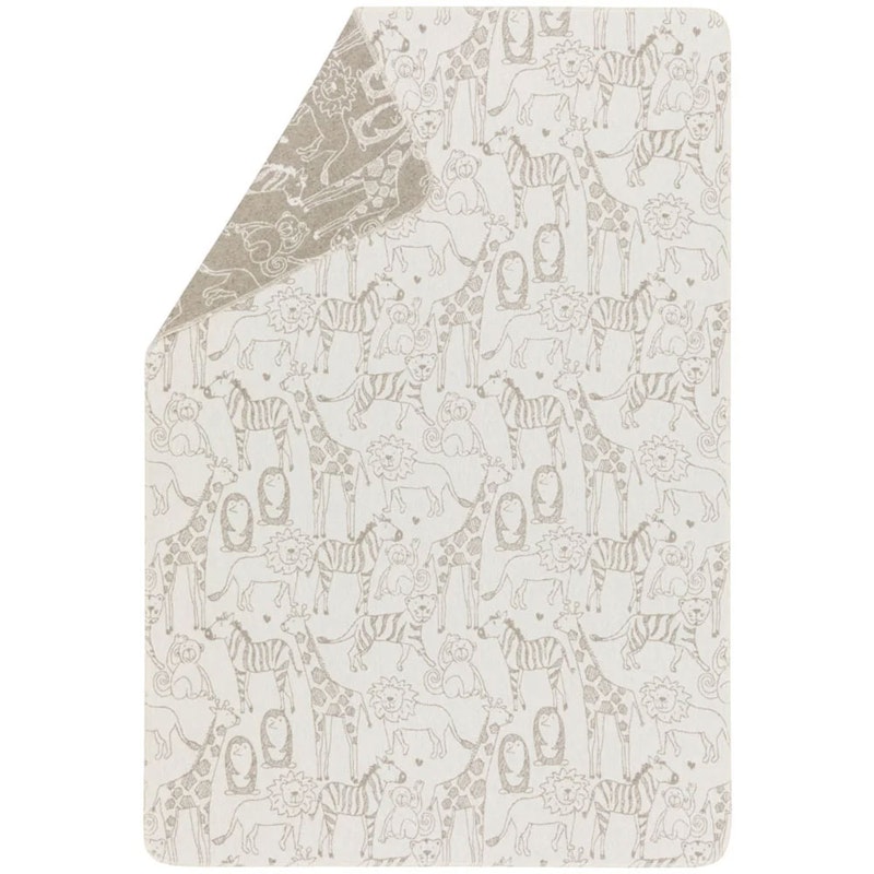 Juwel Kids Blanket 100x140 cm Safari Animals, Off-white