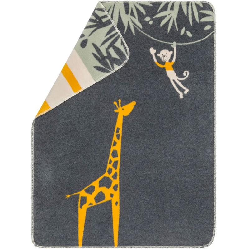 Maja Baby Blanket 75x100 cm Giraffe, Charcoal