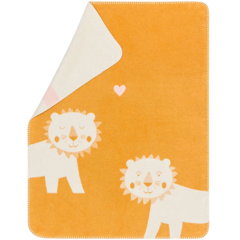 Mila Baby Blanket 75x100 cm Lion, Yellow / Beige
