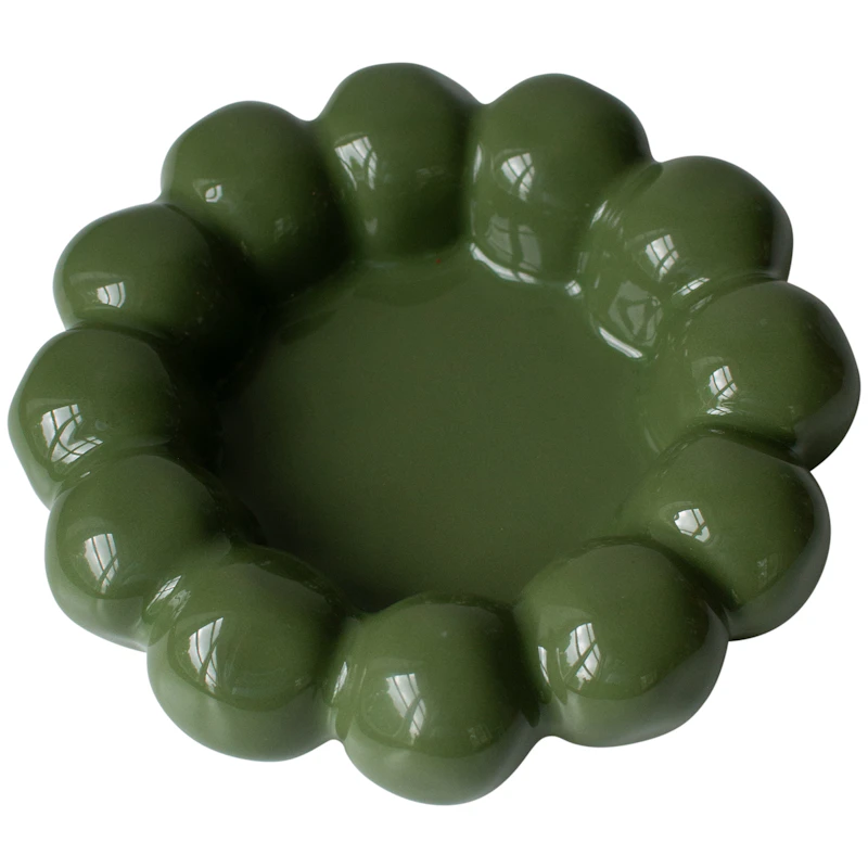 Bright Candle Plate Ø17 cm, Green