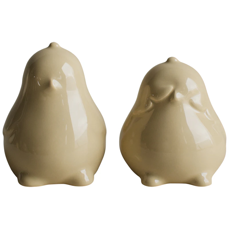 Chubby Chicken Decoration 2-pack, Yellow