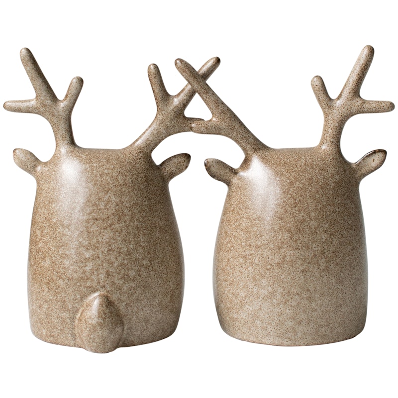 Deer Twins Decorations, Beige
