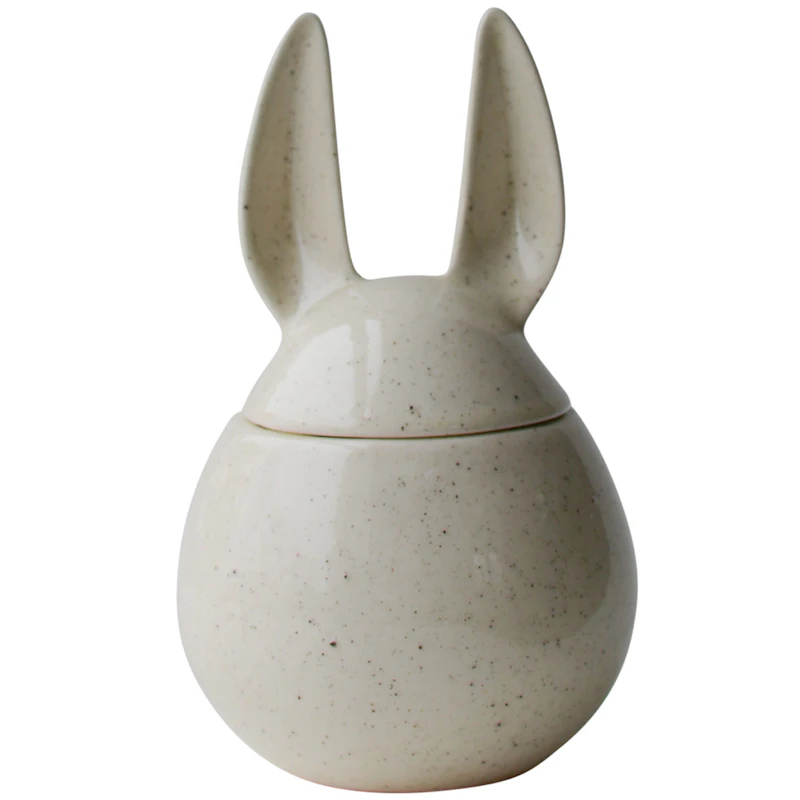 Eating Rabbit Jar With Lid 14 cm