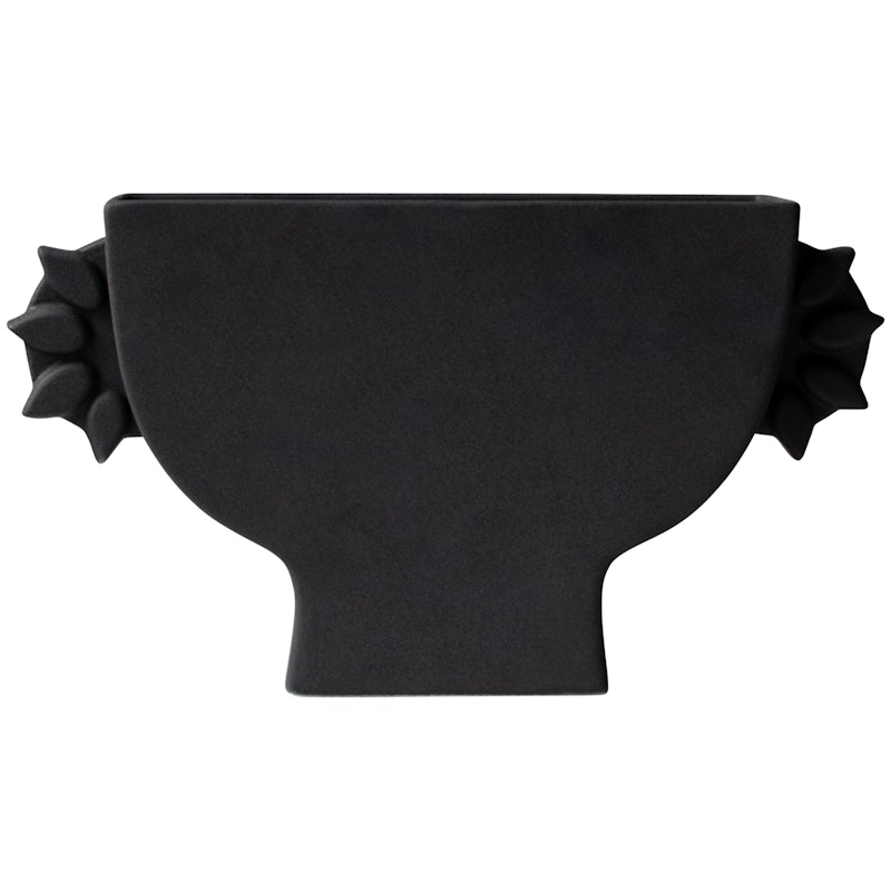 Flat Vase Small, Black