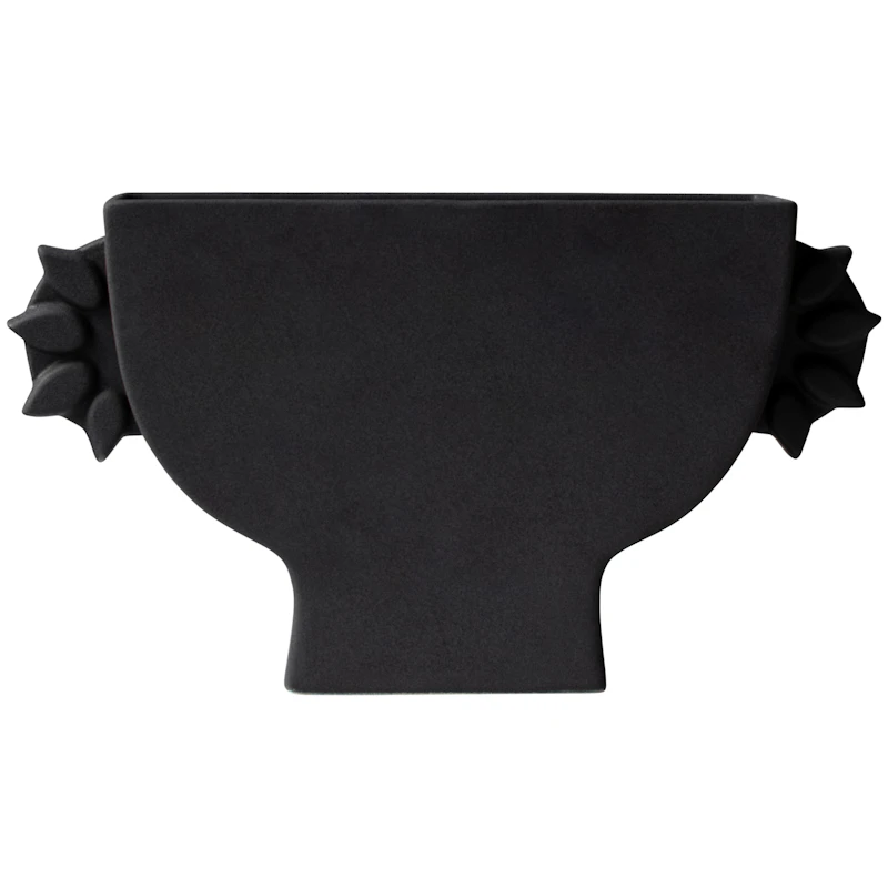 Flat Vase Small, Black