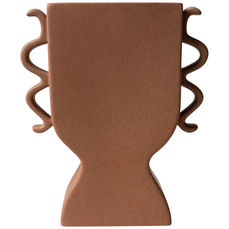 Flat Vase Medium, Terracotta