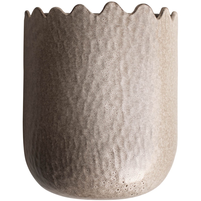 Flowery Wall Pot 24 cm, Beige