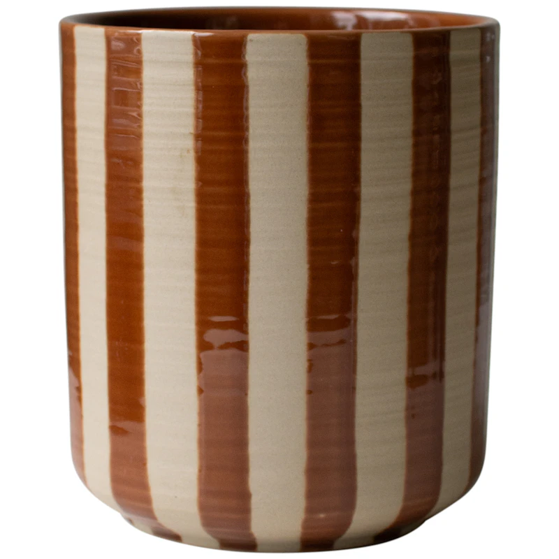 Line Pot 16 cm, Nougat