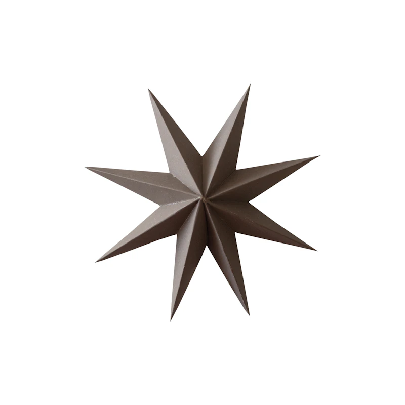 Paper Christmas Star Small, Brown