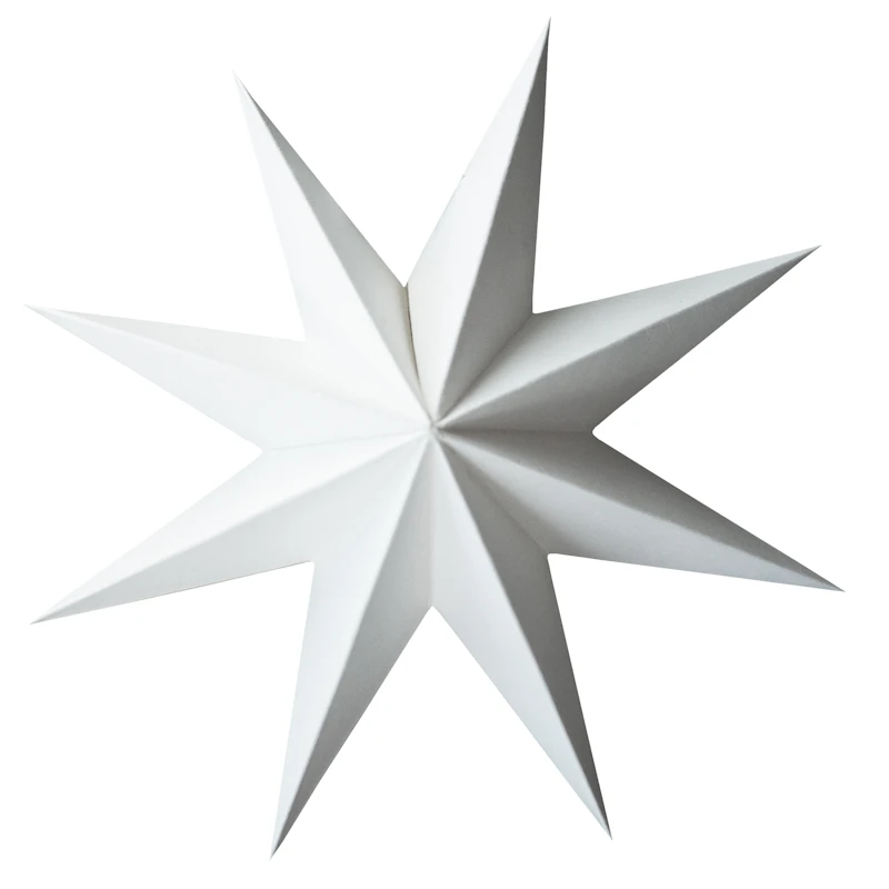 Paper Christmas Star Large, White