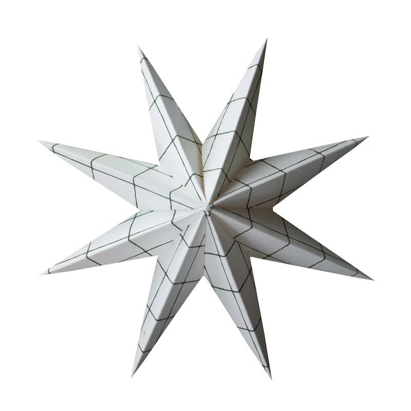 Paper Christmas Star Medium, Square White
