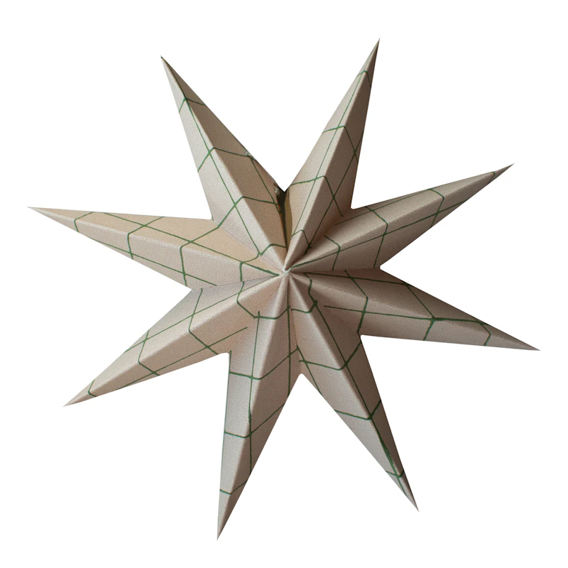 Paper Christmas Star Medium, Square Sand