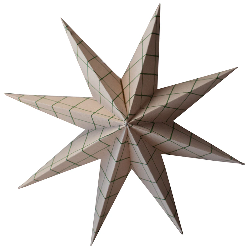 Paper Christmas Star Large, Square Sand