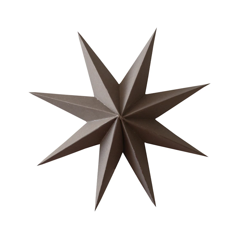 Paper Christmas Star Medium, Brown