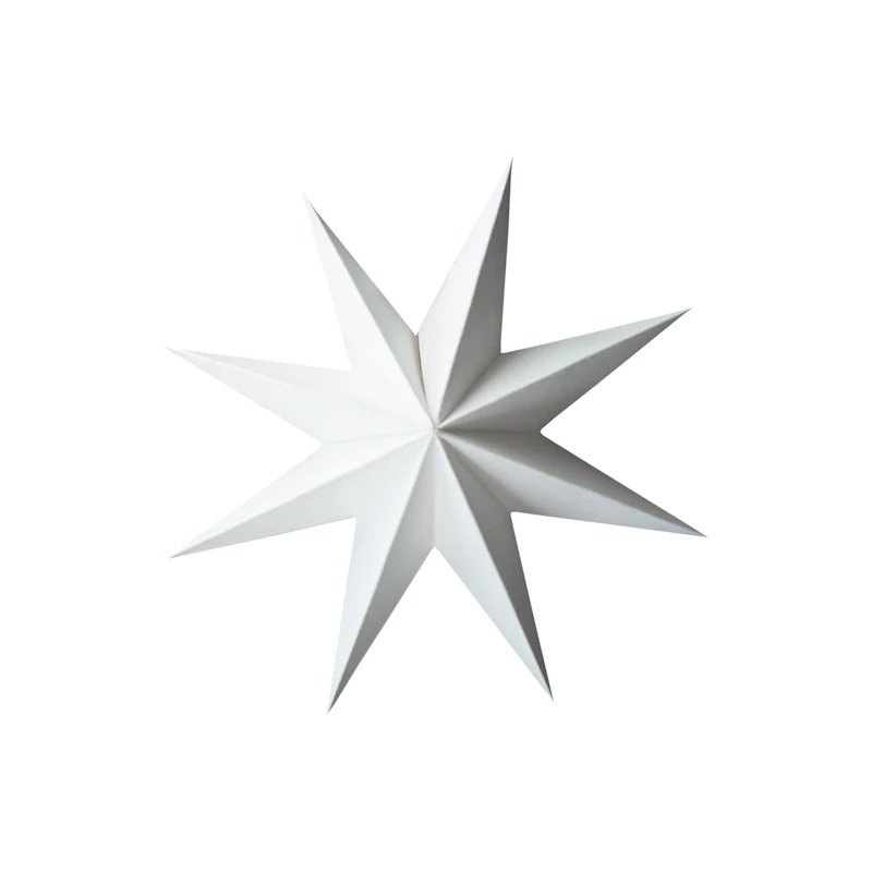 Paper Christmas Star Small, White