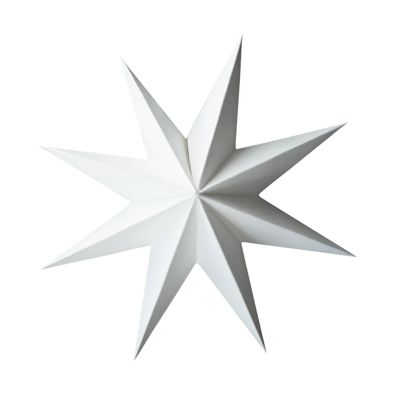 Paper Christmas Star Medium, White