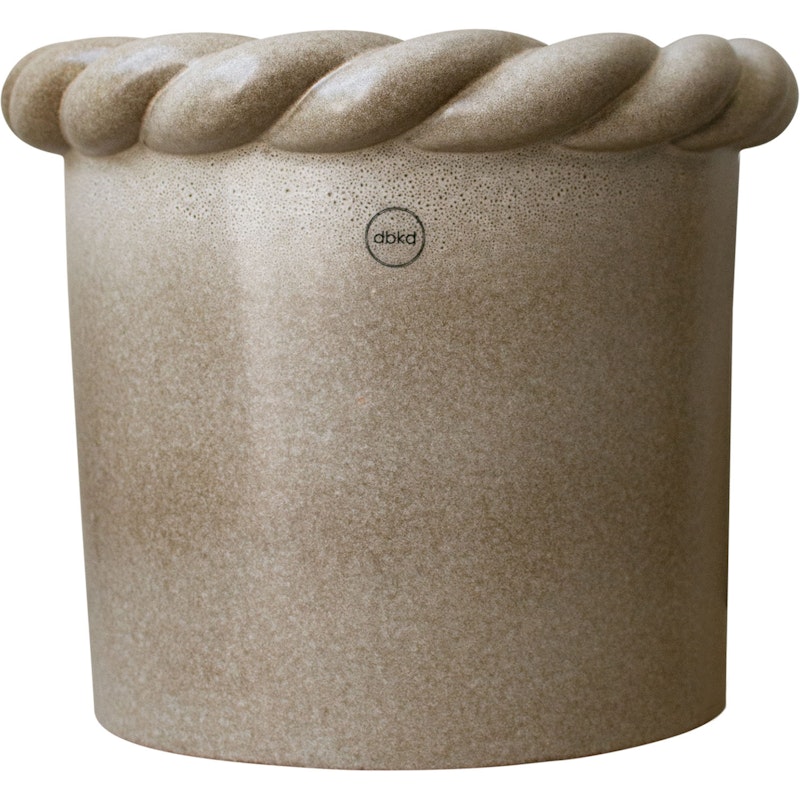 Twine Pot Large, Beige