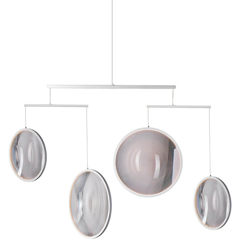 Focus X4 Chandelier, Matte White