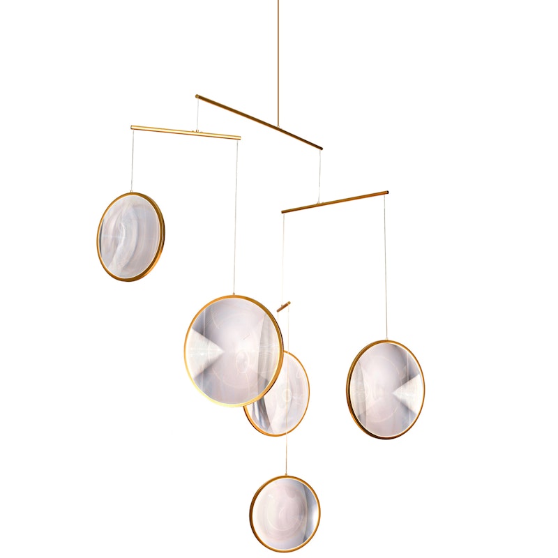 Focus X5 Chandelier, Gold